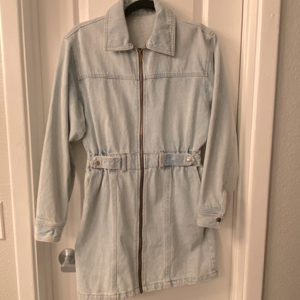 Jean Dress with zipper on front